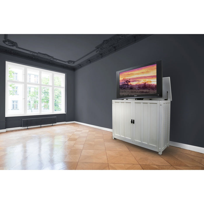 Touchstone Elevate 72013 White Mission Style TV Lift Cabinet for 50 Inch Flat screen TVs