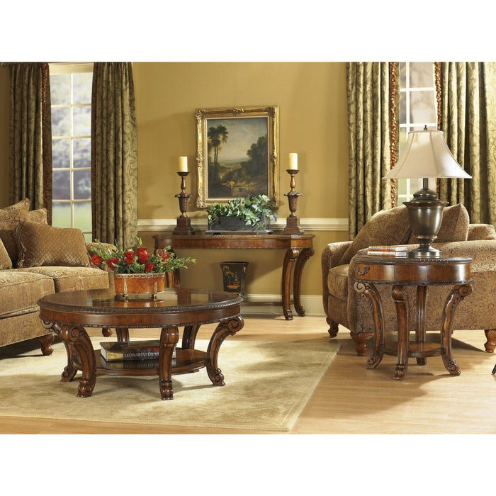 A.R.T. Furniture Old World Round End Table In Brown 143303-2606