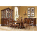 A.R.T. Furniture Old World Dining 8pc Pedestal Table with China Cabinet Set In Brown 143221-2606S8