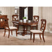Sunset Trading Andrews 5 Piece 48" Round or 66" Oval Extendable Dining Set | Butterfly Leaf Table | Chestnut Brown | Seats 6 DLU-ADW4866-C12-CT5PC