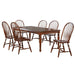 Sunset Trading Andrews 7 Piece 76" Rectangular Extendable Dining Set | Butterfly Leaf Table | Chestnut Brown | Seats 8 DLU-ADW4276-C30-CT7PC