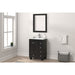 Eviva Happy 24" x 18" Transitional Bathroom Vanity in Espresso, Gray or White Finish with White Carrara Marble Countertop and Undermount Porcelain Sink