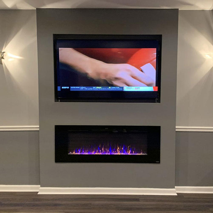 Touchstone Sideline 60 80011 60 Inch Recessed Electric Fireplace
