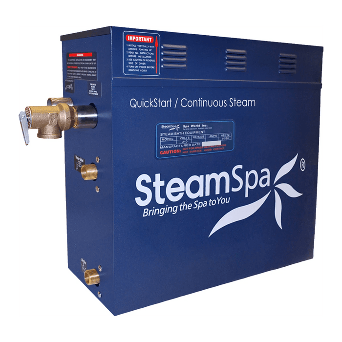 SteamSpa 4.5 KW QuickStart Acu-Steam Bath Generator D-450