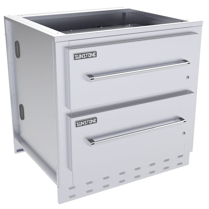 Sunstone 34" Double Warming Drawer Cabinet SAC34DWC