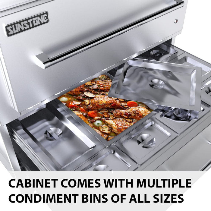 Sunstone 34" Single Warming Drawer Cabinet SAC34SWC