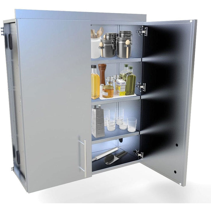 Sunstone 36" Full Height Double Door Wall Cabinet with Four Shelves SWC36FDD