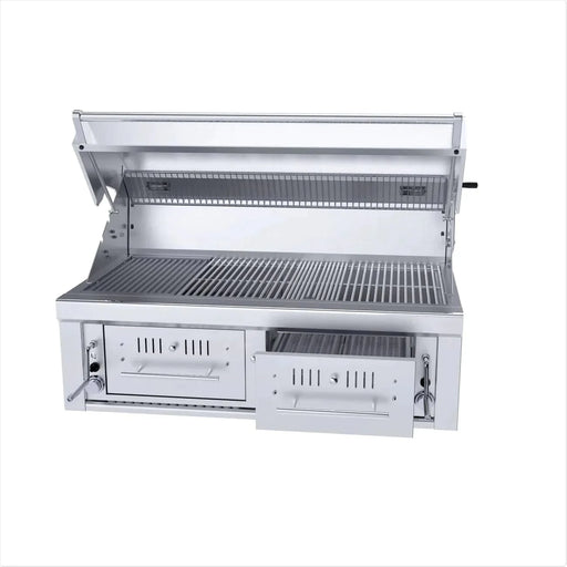 Sunstone 42" Dual Zone Gas/Charcoal/Wood Hybrid Grill EMCHDZ42-LP