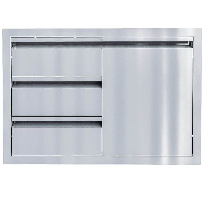Sunstone Aruba 30" Wide Triple Drawer & One Access Door Outdoor Kitchen Combo ARU-TDC30