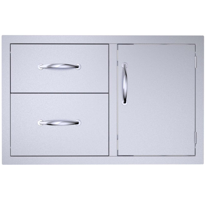 Sunstone Classic 36" Wide Double Drawer & One Access Door Outdoor Kitchen Combo C-DDC36