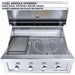 Sunstone Ruby 36" Pro-Sear 4 Burner Gas Grill