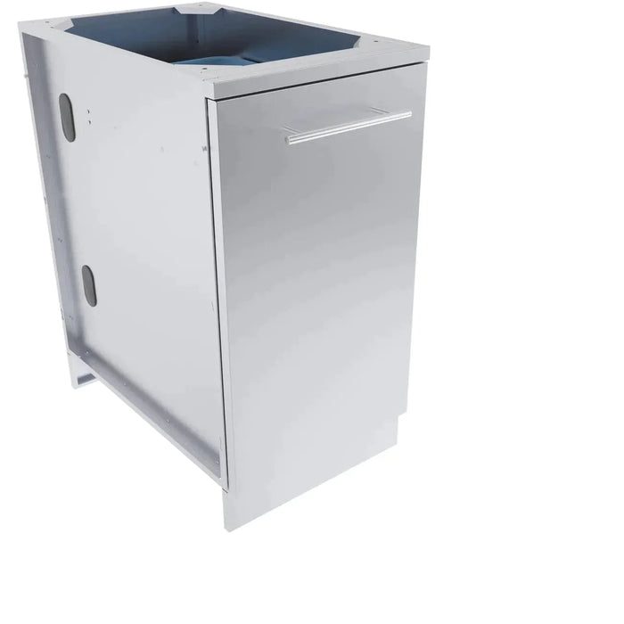 Sunstone 18" Wide Trash Drawer Cabinet with Two Top Loading Bins SBC18STRD