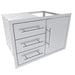 Sunstone Texan 30" Wide Triple Drawer & One Access Door Outdoor Kitchen Combo TEX-30TDDC