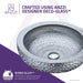ANZZI Levi Series 17" x 17" Deco-Glass Round Vessel Sink with Polished Chrome Pop-Up Drain