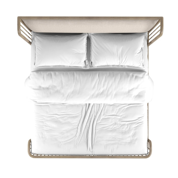 A.R.T. Furniture Finn King Upholstered Shelter Bed In Light Brown 313136-2803