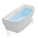 ANZZI Bank Series 65" x 31" Freestanding Glossy White Bathtub FT-AZ112