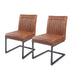 New Pacific Direct Ronan PU Leather Dining Chair, Set of 2 1060002-215