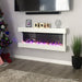 Touchstone Chesmont White 50 Inch 80033 Wall Mount 3-Sided Smart Electric Fireplace Alexa/Google Compatible
