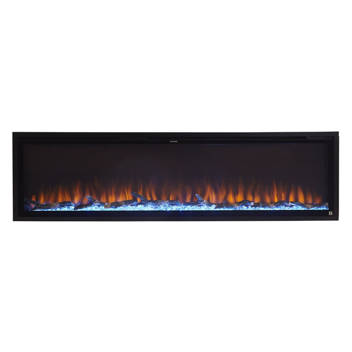 Touchstone Sideline Elite Smart 80038 72 Inch WiFi-Enabled Recessed Electric Fireplace Alexa/Google Compatible