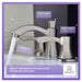 ANZZI Sonata Series 3" Widespread Mid-Arc Bathroom Sink Faucet