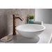 ANZZI Warika Series 17" x 17" Deco-Glass Round Vessel Sink in Glossy White Finish with Polished Chrome Pop-Up Drain LS-AZ8091