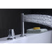 ANZZI Ribbon Series 3-Handle Polished Chrome Waterfall Spout Roman Tub Faucet with Euro-Grip Handheld Sprayer FR-AZ048CH