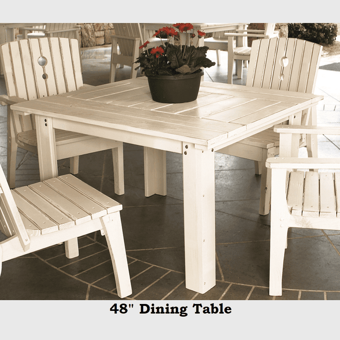Uwharrie Chair’s Outdoor Behrens Dining Table / 48”, 69”, or 85” / B091, B092, or B093