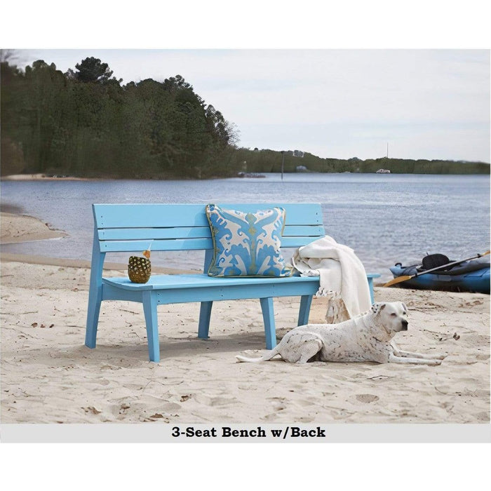 Uwharrie Chair’s Outdoor Behrens Bench with Backrest / 2 Seat, 3 Seat, 4 Seat / B072, B073, or B074