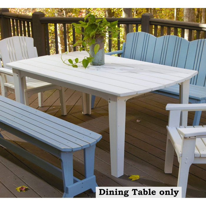 Uwharrie Chair’s Outdoor Carolina Preserves Dining Table / 48”, 69”, or 85” / C091, C092, C093