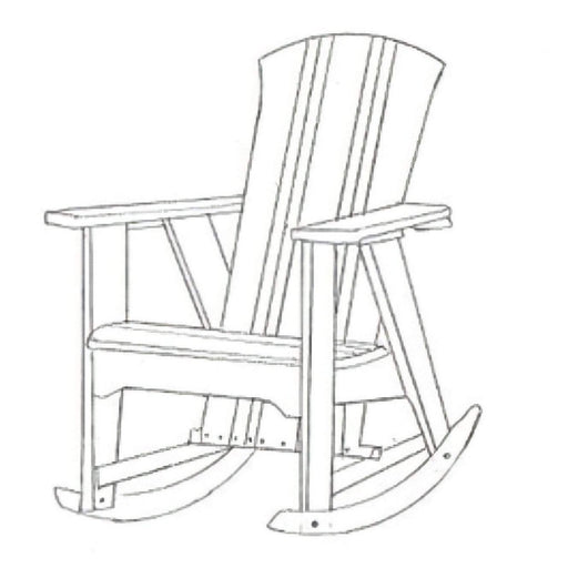 Uwharrie Chair’s Outdoor Carolina Preserves Rocking Chair / C012