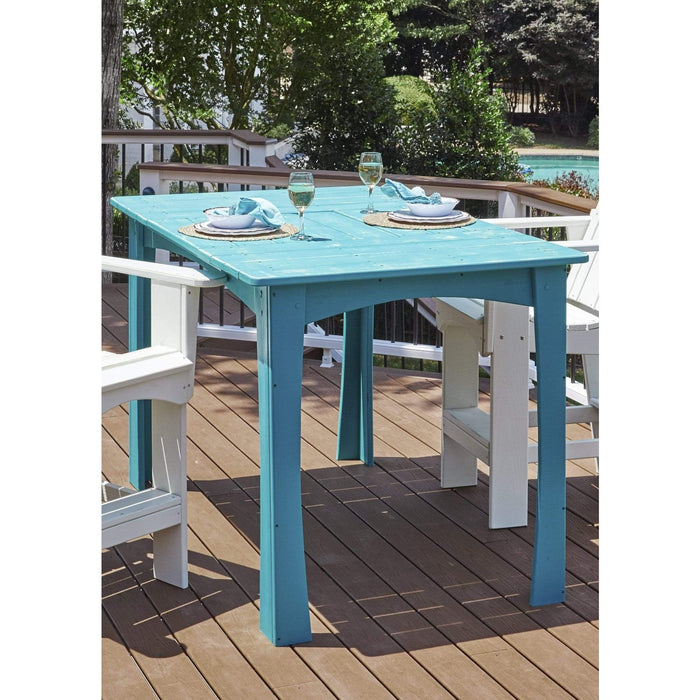 Uwharrie Chair’s Outdoor Companion Long Bar Table / 68Lx42H, Pub Style / 5091