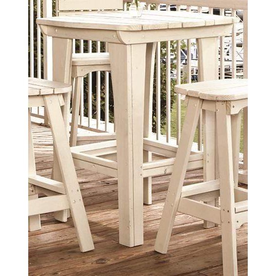 Uwharrie Chair’s Outdoor Companion Bar Table / 41”H, Pub Style, Square / 5063