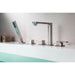ANZZI Shore Series 3-Handle Roman Tub Faucet With Euro-Grip Handheld Sprayer