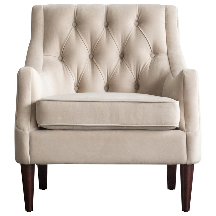 New Pacific Direct Marlene Velvet Fabric Tufted Accent Chair 1900121-346