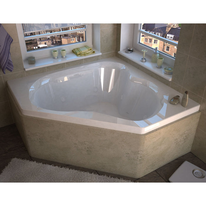 Atlantis Whirlpools Atlantis Whirlpools Cascade 60 x 60 Corner Whirlpool Jetted Bathtub 6060CWR