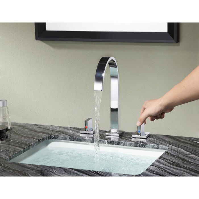 ANZZI Sabre Series 7" Widespread High-Arc Bathroom Sink Faucet