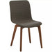 Bellini Modern Living Vela Dining Chair GREY with walnut back Vela GRY
