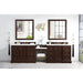 James Martin Vanities De Soto 118" Double Vanity Set w/ Makeup Table