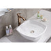 ANZZI Deux Series 17" x 17" Square Shape Vessel Sink in Glossy White Finish LS-AZ119