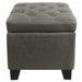 New Pacific Direct Julian Rectangular Bonded Leather Storage Ottoman 194424B-V04