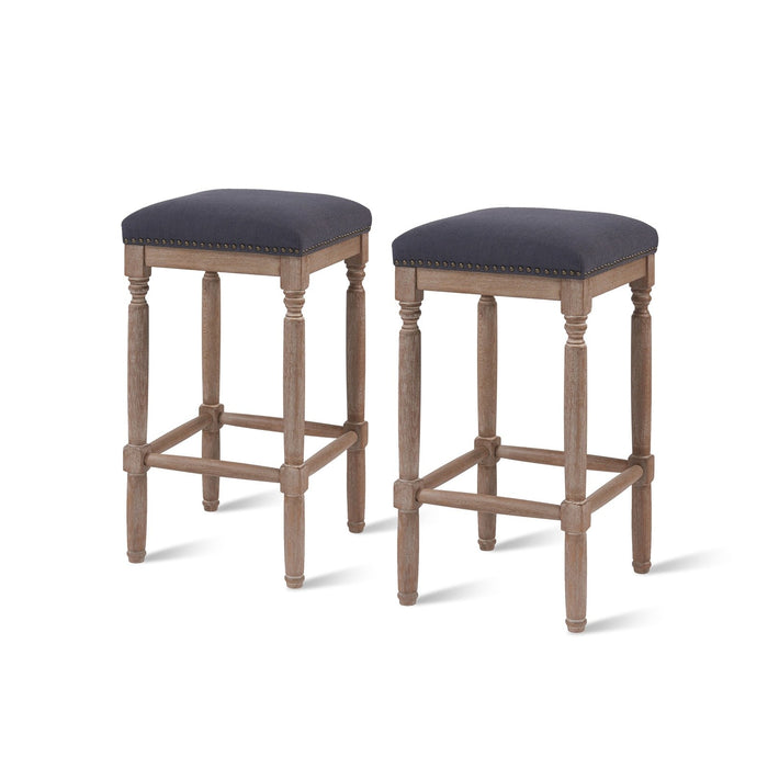 New Pacific Direct Ernie Fabric Counter Stool, Set of 2 3900052-393