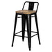 New Pacific Direct Metropolis Low Back Bar Stool, Set of 4 938537-B