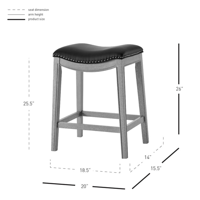 New Pacific Direct Grover PU Leather Counter Stool 1330001-387