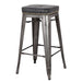 New Pacific Direct Metropolis PU Metal Counter Stool, Set of 4 9300028-240