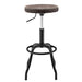 New Pacific Direct Eaton PU Leather Gaslift Backless Swivel Bar Stool 9300042-238