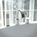 ANZZI Nite Series Single Handle Polished Chrome Roman Tub Faucet with Euro-Grip Handheld Sprayer FR-AZ473