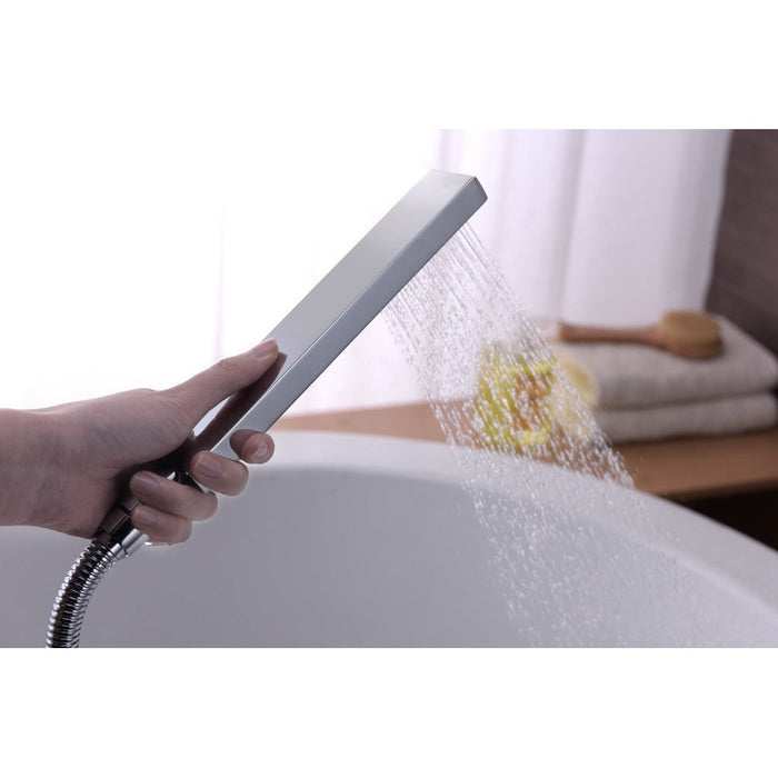 ANZZI Angel Series 2-Handle Clawfoot Tub Faucet with Euro-Grip Handheld Sprayer