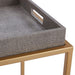 New Pacific Direct Feyre Faux Shagreen Removable Tray End Table 1600047