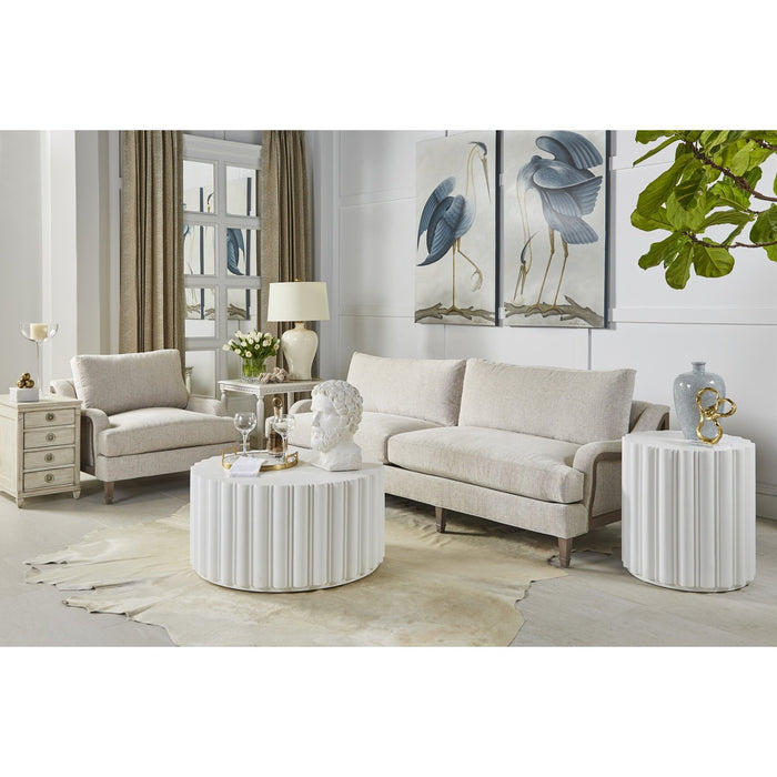 A.R.T. Furniture Somerton Round End Table In White 303315-0017