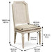 A.R.T. Furniture Arch Salvage Mills Side Chair Sold As Set of 2 In Beige 233202-2817